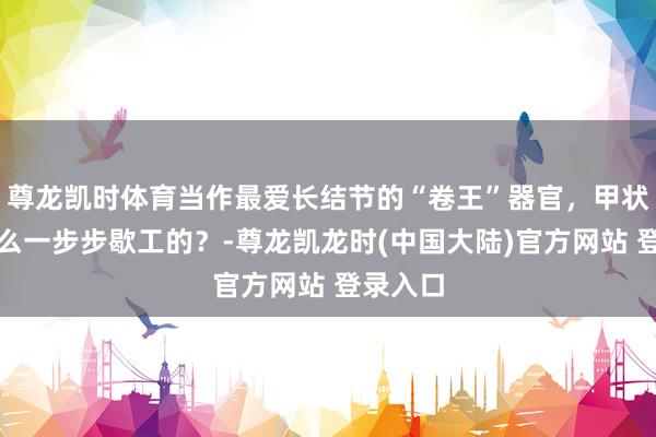 尊龙凯时体育当作最爱长结节的“卷王”器官，甲状腺是怎么一步步歇工的？-尊龙凯龙时(中国大陆)官方网站 登录入口